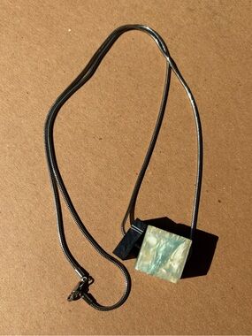 Hey Murphy Acrylic Block Necklace